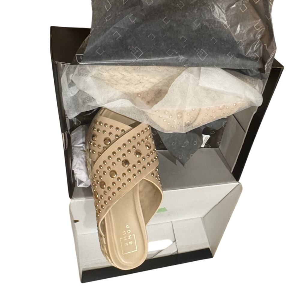 SHUSHOP Women's Beige Kaia Platform Sandals Size 8 NWT - Picture 8 of 11
